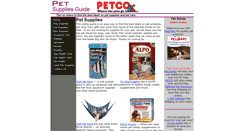 Desktop Screenshot of petsuppliesguide.com