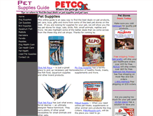 Tablet Screenshot of petsuppliesguide.com